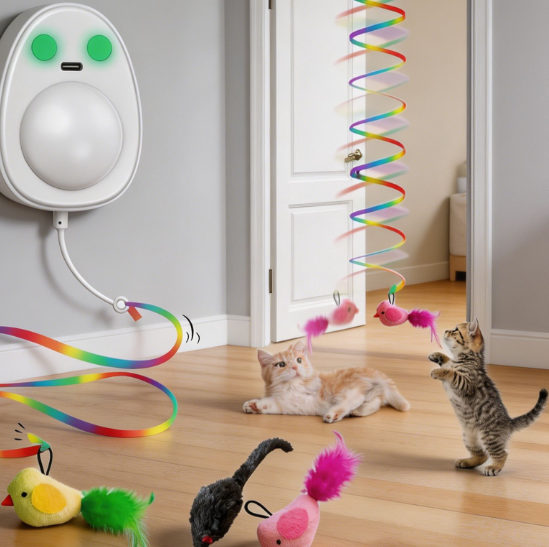 Electric flying bird & mouse wand tease - Image 2