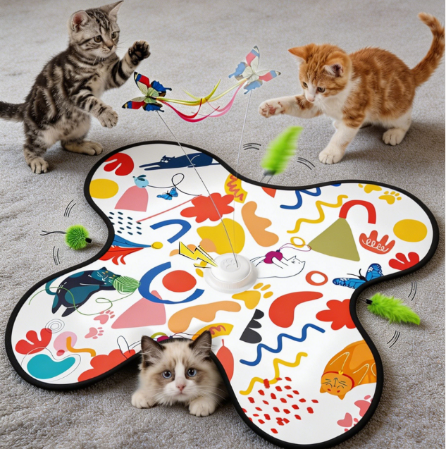 Rechargeable automatic hide & seek with moving butterfly