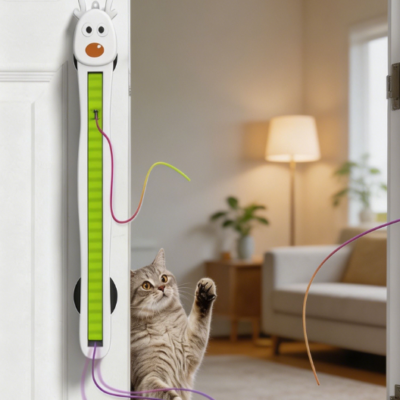 Motorized string action cat toy