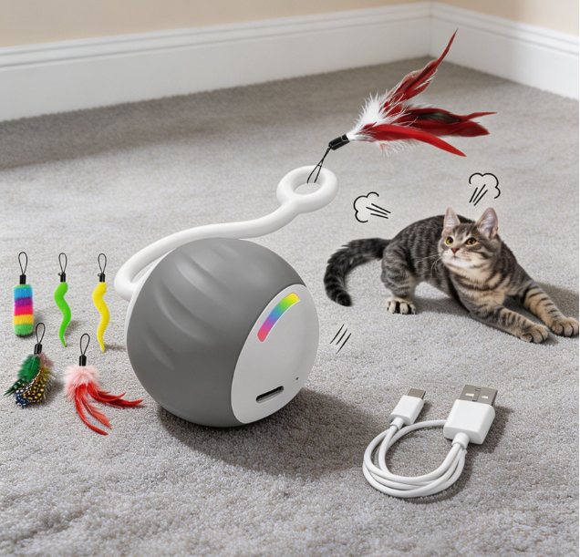 Large cat toy ball with sound