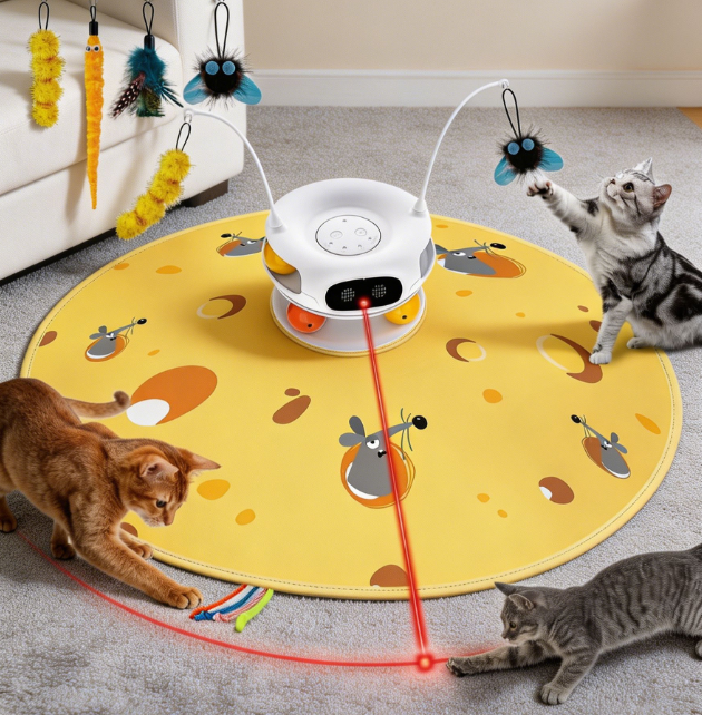 5-in-1 automatic cat toy with lase