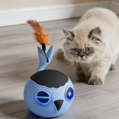 Automatic moving ball bird toy with fast rolling