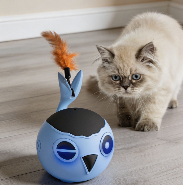 Automatic moving ball bird toy with fast rolling